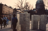 'the cube' installation at Odenplan, Stockholm