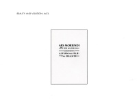 Advertisements and recitation texts to be used in the exhibition 'Beauty and Volition'. Presented to several galleries in 1994 & 1995, but never realised.