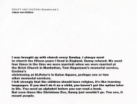 Advertisements and recitation texts to be used in the exhibition 'Beauty and Volition'. Presented to several galleries in 1994 & 1995, but never realised.