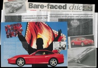 Newspaper clips in the archive connected to this piece