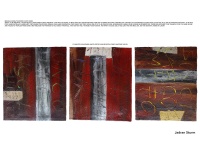 Page from exhibition catalogue with contribution by Jadran Sturm