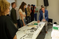 Åsa Lie presenting Panagia Gorgoepikoos and research material at M HKA