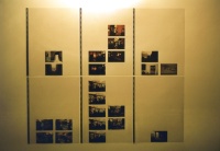 22 photographs taken by us in E.U.R. and other parts of Rome in 1993 which were presented on the wall in 6 plastic maps.