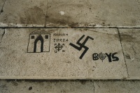 22 photographs taken by Åsa Lie and Jadran Sturm in E.U.R. and other parts of Rome in 1993