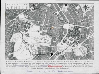 photocopy of map of Athens, archive material 1992-93