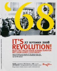 Bozar flyer for the event "It's Revolution" 27 sept 2008