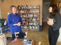 Stephanie Petitjean at Peliskan with Åsa Lie