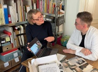 Scott William Raby talking with Åsa Lie
